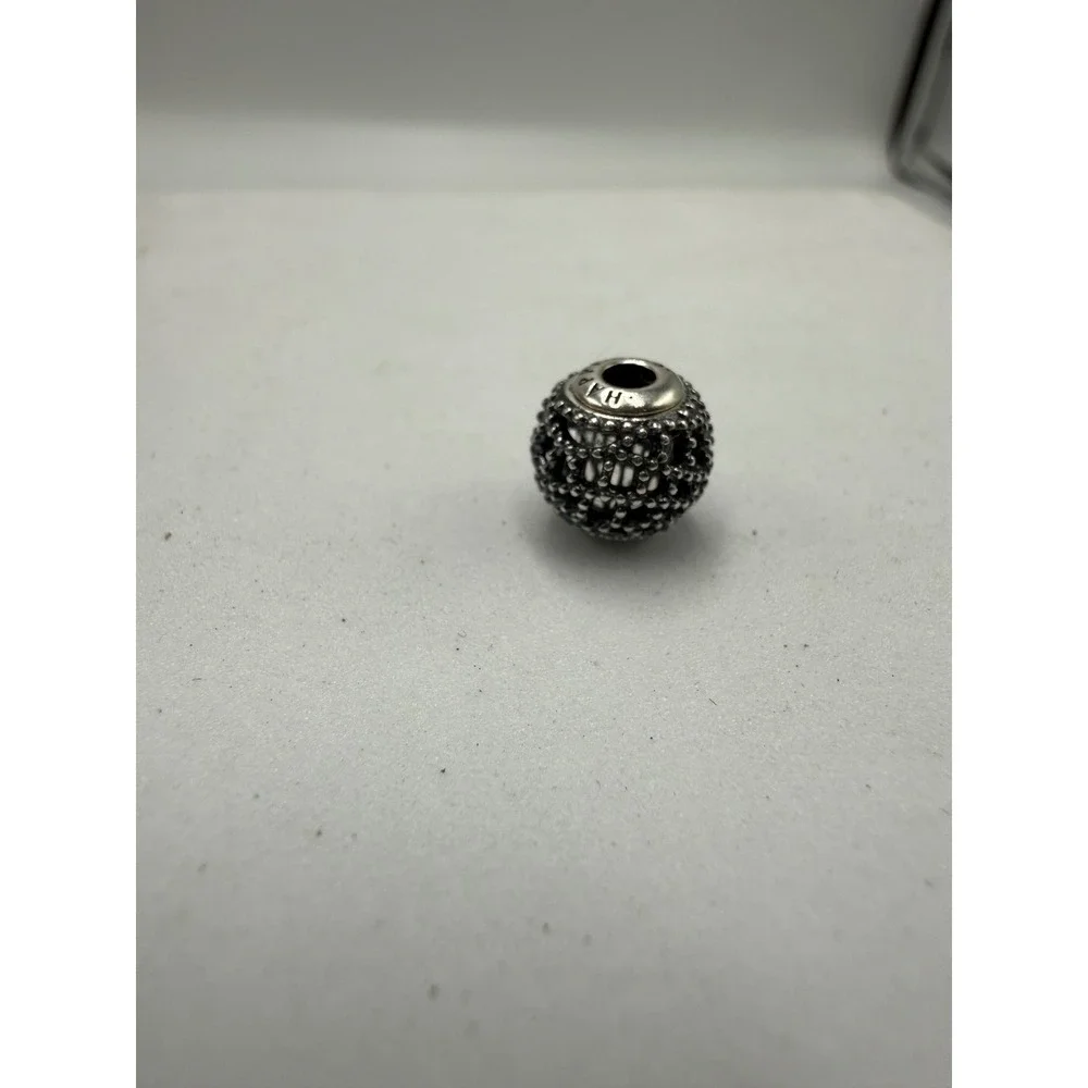 Pandora Happiness Charm Sterling Silver S925 ALE Beaded Openwork Bead 790468